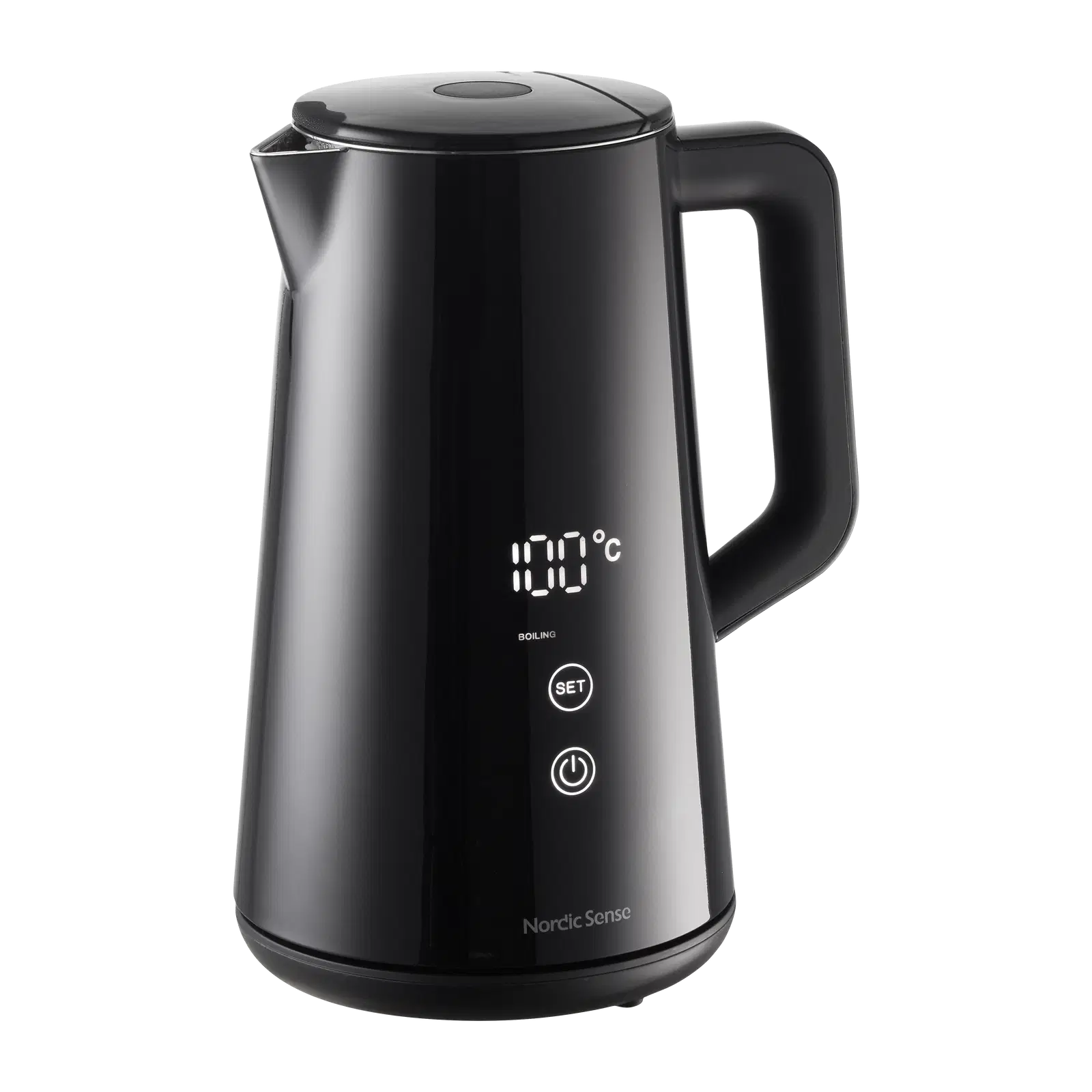 Nordic Sense Kogekande LED digitalt display, 1,5 L i sort